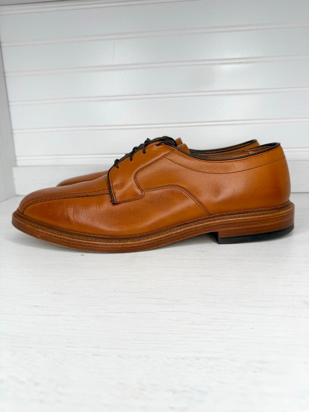 Allen Edmonds Walton Split Toe Derby 5954 Chestnut 9.5 D USA Dress Shoes w/ Box